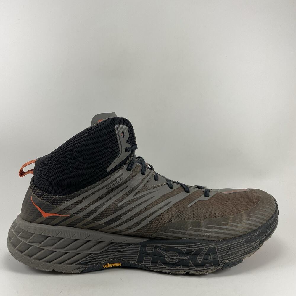 Hoka Speedgoat Mid 2 GTX Hiking Boots Mens Size 12.5 Anthracite/Dark Gull Grey